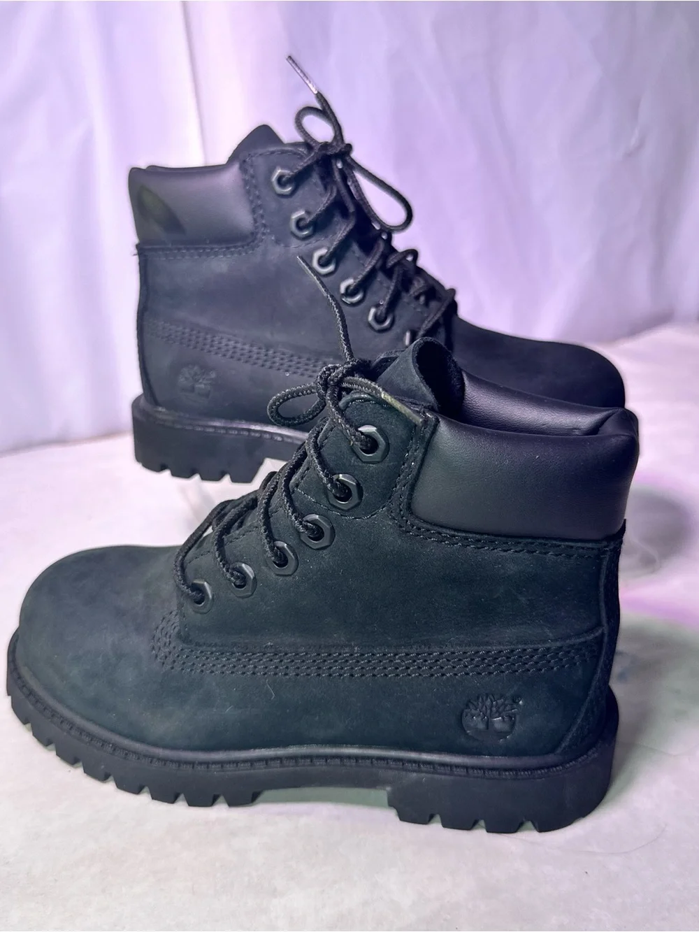 Timberland Kids Black Lace-Up Rugged Ankle Boot